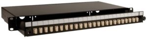 Tiroir Optique 19" pour 24 SC simplex / 24 LC duplex - Noir