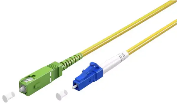 SC/APC - LC/UPC Simplex Monomode 9/125µ - Jaune