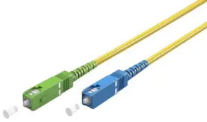 SC/APC - SC/UPC Simplex Monomode 9/125µ - Jaune