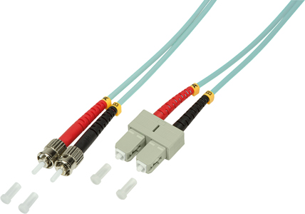 SC - ST Om4 Duplex 50/125µ - Turquoise