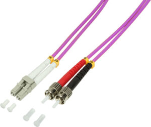 LC - ST Om3 Duplex 50/125µ - Violet