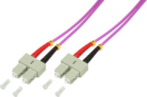 SC - SC Om3 Duplex 50/125µ - Violet