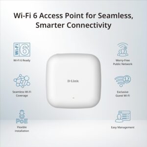 Borne Wi-Fi 6 D-Link DBR-X3000 AX3000 PoE WPA3 pro