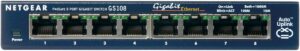 Switch NETGEAR ProSafe GS108 8 ports Gigabit bureau non géré