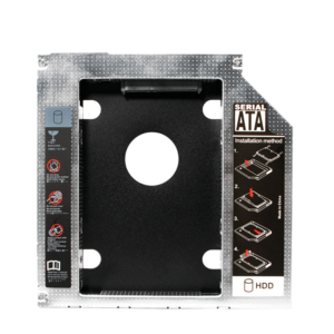 Caddy pour disque dur SATA pour ordinateur portable pour disques de 12,7 mm de hauteur