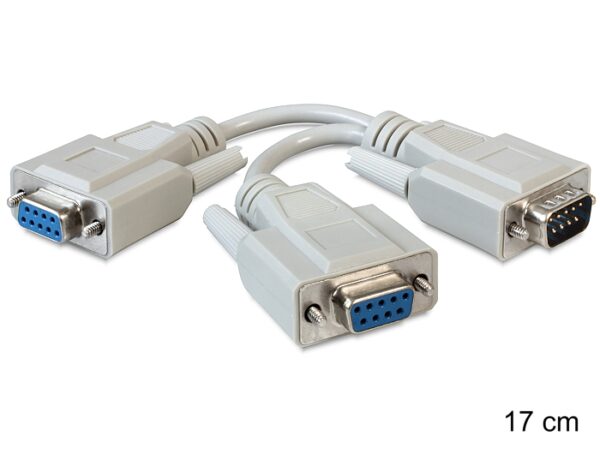 Adaptateur Série DB9M vers 2xDB9F - 0,17m - 65403