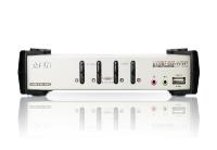 Aten CS1734B Switch KVM 4 ports USB + Audio + câbles