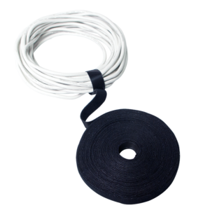 Bande auto-agrippante 16mm, rouleau de 20m - noire
