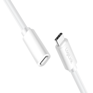 Rallonge USB2.0 Type-C M/F, PD - Blanc