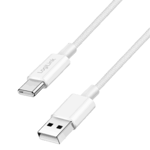 Cordon USB 2.0 Type-C, C/M vers A/M, gaine en nylon, 60W