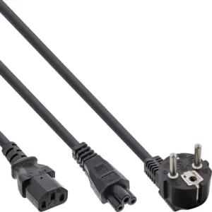 Cordon Secteur C13+C5 2.00m - Noir