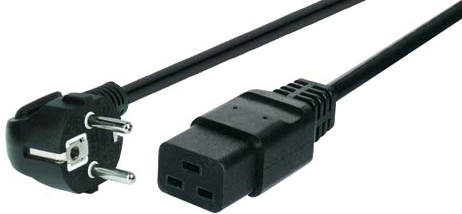 Cordon secteur C19 Noir