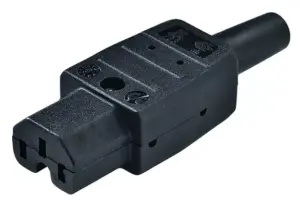 Fiche électrique C15 femelle HQ - Noir