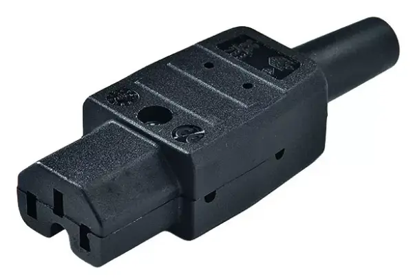 Fiche électrique C15 femelle HQ - Noir