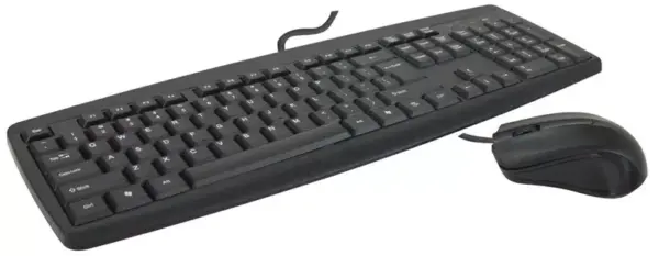 Kit Clavier Multimédia et souris 1000 Dpi USB noir