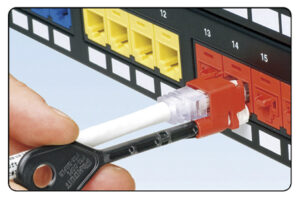 Kit de 100 verrouillages RJ45 + 5 clés