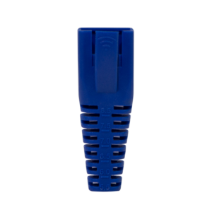 Manchons découpable Snagless RJ45 diamètre 5,5 à 8,5 mm Bleu par 50
