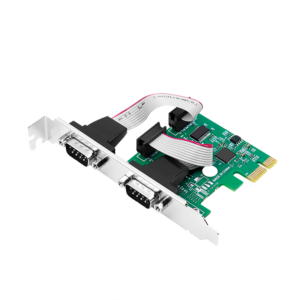 Carte PCI Express ports Séries + Equerres Low-Profile