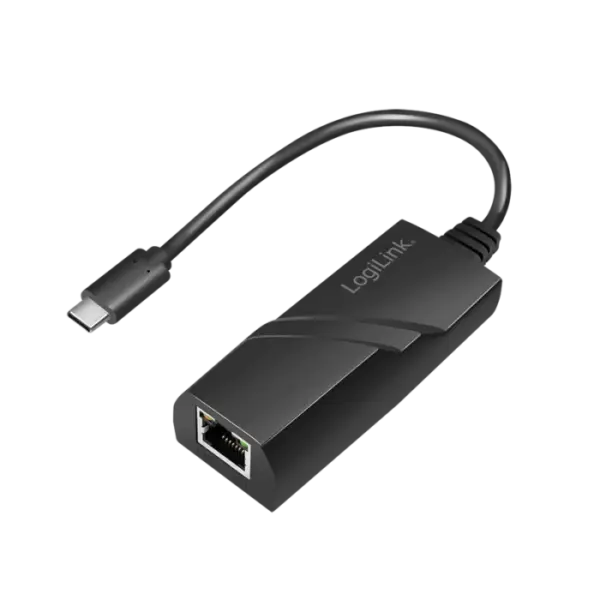 Convertisseur USB-C 3.2 à RJ45 Gigabit 10/100/1000 Noir